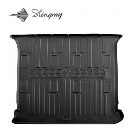 Guminis bagažinės kilimėlis VOLKSWAGEN Sharan I 1995-2010 (5 seats used) black /6024361