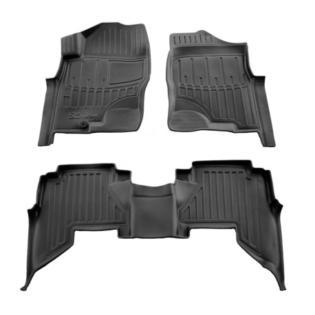 Kilimėliai 3D NISSAN Pathfinder III (R51) (2005-2010), 3 vnt. juodi /5014233