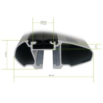 Stogo skersiniai SKODA Octavia 4 durų sedanas 2004 → 2012 Thule Evo WingBar