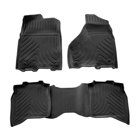 Kilimėliai 3D DODGE RAM 1500 Crew cab 2009-2018, 4 vnt. juodi /5053014