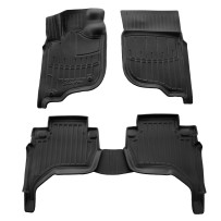 Kilimėliai 3D MITSUBISHI L200 KAOT 2006-2015, 5 vnt. (EU versija) juodi /5013215