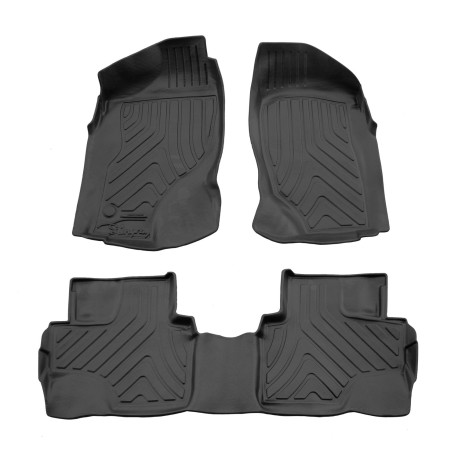 Kilimėliai 3D NISSAN Terrano II R20 1993-2005 5 durys, 3 vnt. juodi /5014293