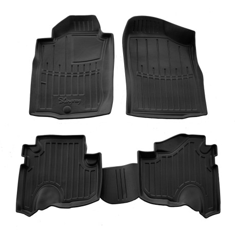 Kilimėliai 3D TOYOTA Land Cruiser Prado J90 3 durys 1996-2002, 4 vnt. juodi /5022514
