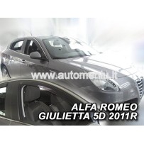 ALFA ROMEO GIULIETTA 5 durų 2010 → 2020 langų vėjo deflektoriai priekinėms durims