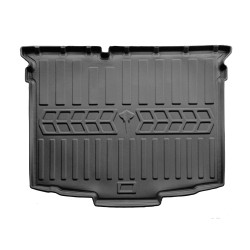 Guminis bagažinės kilimėlis SKODA Fabia III NJ 2014-2021 (hečbekas), juodas /6020341