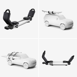 THULE Hullavator Pro baidarių stovas su dujiniu pagalbiniu kėlimu
