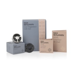 Automobilio kvapas Max Benjamin LUXURY CAR (DODICI/ IRISH LEATHER & OUD) dovanų rinkinys