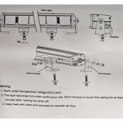 K27 LED Bar 330W sertifikuotas žibintas