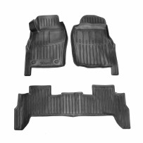 Kilimėliai 3D NISSAN Patrol Y61 1997-2013, 3 vnt. (5 dur.) juodi /5014353