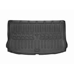 Guminis bagažinės kilimėlis SEAT Leon III 5F 2012-2020 (hečbekas/viršutinis kilimėlis /reguliuojamos grindys), juodas /6048131