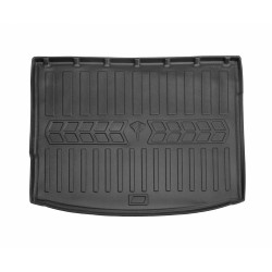 Guminis bagažinės kilimėlis SEAT Leon III 5F 2012-2020 (hečbekas/apatinis kilimėlis/reguliuojamos grindys), juodas /6048141