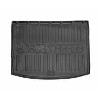 Guminis bagažinės kilimėlis SEAT Leon III 5F 2012-2020 (hečbekas/apatinis kilimėlis/reguliuojamos grindys), juodas /6048141