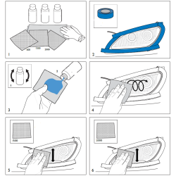 Automobilio žibintų atnaujintojas PHILIPS Restoration Kit