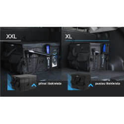 Sulankstoma daiktadėžė automobiliui. automobilio daiktų laikymo krepšys