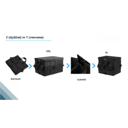 Sulankstoma daiktadėžė automobiliui. automobilio daiktų laikymo krepšys