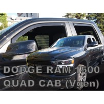 DODGE Ram 1500 V Quad Cab 4 durų 2019 → (+OT) Langų vėjo deflektoriai keturioms durims