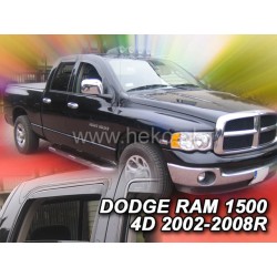 DODGE Ram 1500 4 durų 2002 → 2008 (+OT) Langų vėjo deflektoriai keturioms durims