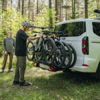 Thule VeloSpace 3 dviračių laikiklis ant kablio e-bike mikroautobusams vežti 4 dviracius 3+1