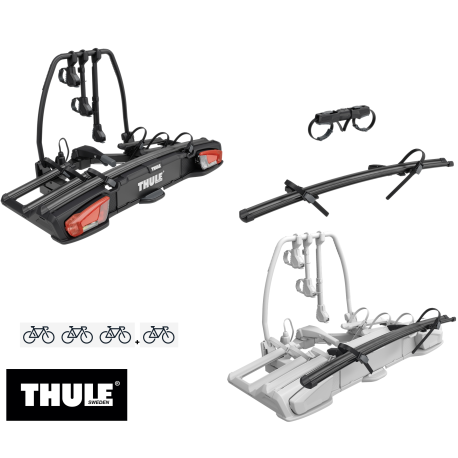 Thule VeloSpace 3 dviračių laikiklis ant kablio e-bike mikroautobusams vežti 4 dviracius 3+1