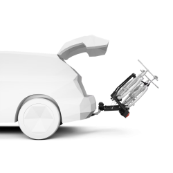 Thule VeloSpace 3 dviračių vežti 3 dviračius laikiklis ant kablio e-bike mikroautobusams + adapteris