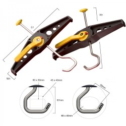Kopėčių laikikliai Rhino SafeClamp