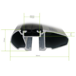 Stogo skersiniai TOYOTA C-HR 2023 → Thule WingBar Edge