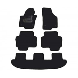 VOLKSWAGEN SHARAN 7 vietų 2010 → Medžiaginiai veliūrinės dangos kilimėliai