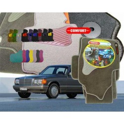 MERCEDES-BENZ S W126 1980 → 1991 Medžiaginiai standartinės dangos kilimėliai 