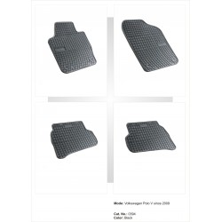 Volkswagen Polo V 2009 → Guminiai kilimėliai