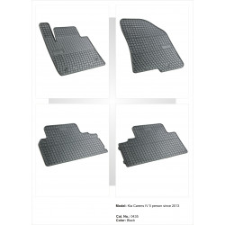 Kia Carens IV 5 vietos 2013 → Guminiai kilimėliai