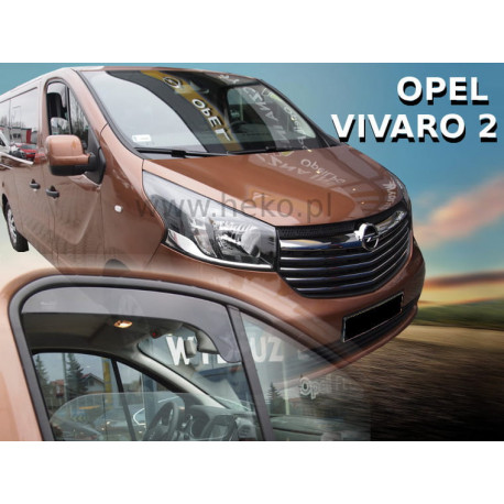 OPEL VIVARO II 2014 →2019 TRUMPI (OPK) Langų vėjo deflektoriai priekinėms durims