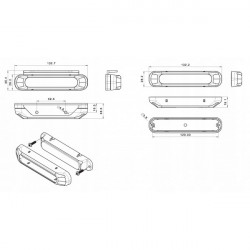 FRISTOM LED dienos šviesos žibintai FT-300 LED SET