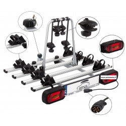 Dviračių laikiklis Amos TYTAN GIRO 4 ant kablio vežti keturis dviračius