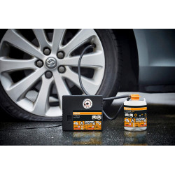OSRAM AUTOMOBILINĖ ELEKTRINĖ POMPA 12v SU PADANGŲ SANDARIKLIU OSRAM TYREseal KIT
