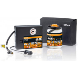 OSRAM AUTOMOBILINĖ ELEKTRINĖ POMPA 12v SU PADANGŲ SANDARIKLIU OSRAM TYREseal KIT