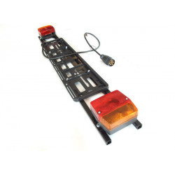 Dviračių laikiklis ant kablio vežti 3 dviračius su AMOS švieslente