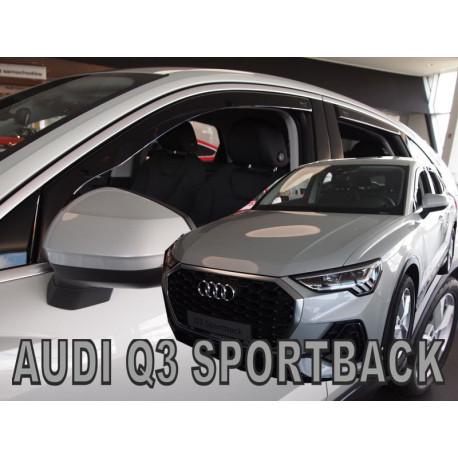 AUDI Q3 SPORTBACK 5 durų 2020 → (+OT) Langų vėjo deflektoriai keturioms durims