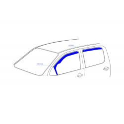 BMW 1 F20 5 durų 2011 → 2019 (+OT) Langų vėjo deflektoriai keturioms durims