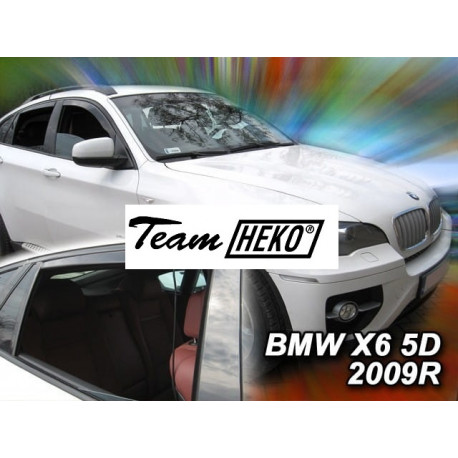 BMW X6 E71 5durų 2007 → 2014 +OT Langų vėjo deflektoriai keturioms durims