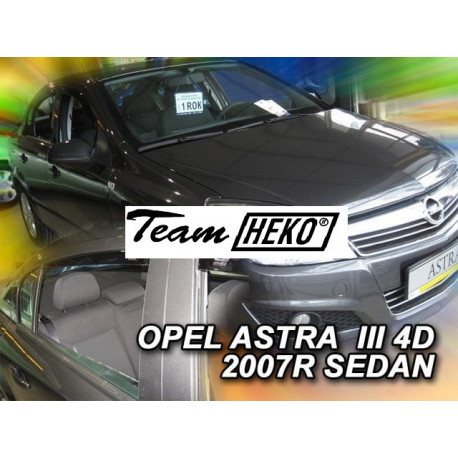 OPEL ASTRA III H 5 durų 2007 → 2014 (+OT) Sedanas Langų vėjo deflektoriai keturioms durims