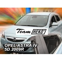 OPEL ASTRA IV J 5 durų 2009 → 2016 (+OT) Sedanas/Hečbekas Langų vėjo deflektoriai keturioms durims