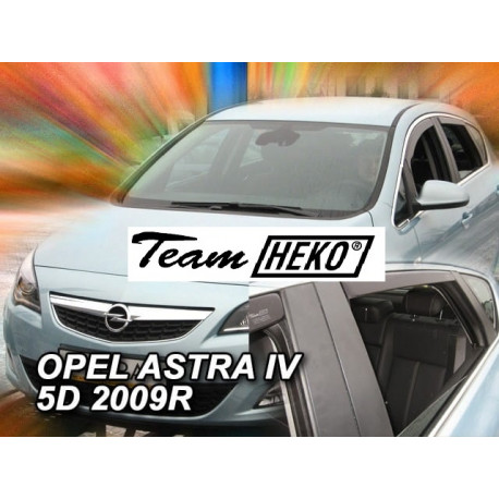 OPEL ASTRA IV J 5 durų 2009 → 2016 (+OT) Sedanas/Hečbekas Langų vėjo deflektoriai keturioms durims