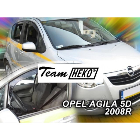 OPEL AGILA 5 durų 2008 → 2014 Langų vėjo deflektoriai priekinėms durims