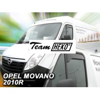 OPEL MOVANO 2010 → TRUMPI (OPK) Langų vėjo deflektoriai priekinėms durims