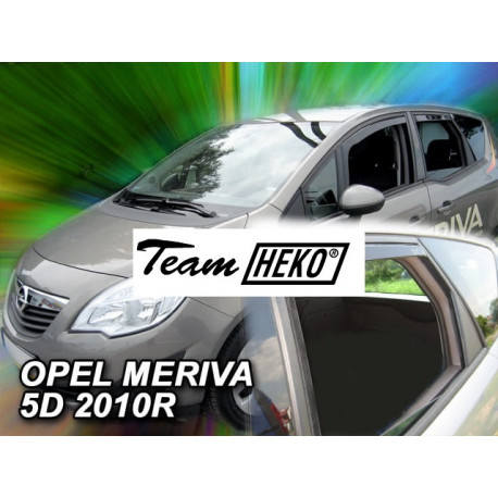 OPEL MERIVA B 5 durų 2010 → (+OT) Langų vėjo deflektoriai keturioms durims