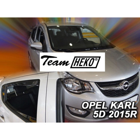 OPEL KARL 5 durų 2015 → (+OT) Langų vėjo deflektoriai keturioms durims