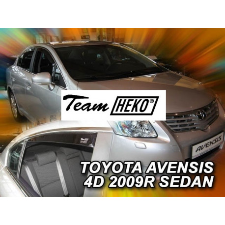 TOYOTA AVENSIS 5 durų 2009 → 2018 (+OT) Sedanas Langų vėjo deflektoriai keturioms durims