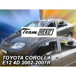 TOYOTA COROLLA E12 4 durų 2002 → 2007 (+OT) Sedanas Langų vėjo deflektoriai keturioms durims