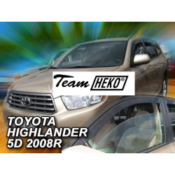 TOYOTA HIGHLANDER 5 durų 2007 → 2013 (versija USA) Langų vėjo deflektoriai priekinėms durims