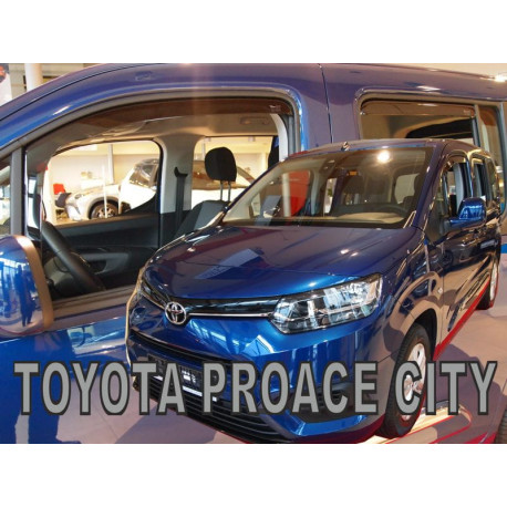 TOYOTA PROACE CITY 5 durų 2019 → Langų vėjo deflektoriai keturioms durims